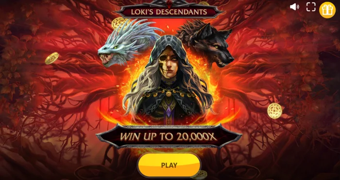 Loki's Descendants - schermata principale con rulli 3-4-3-4-3